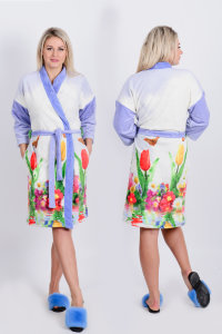 Халат Х 88 (тюльпаны)